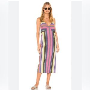 Mara Hoffman Small Slip Dress Midi Stripes